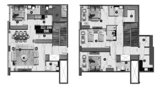 Penthouse floor plan, 4 bedrooms in AETERNITAS BY LONDON GATE No. 11008
